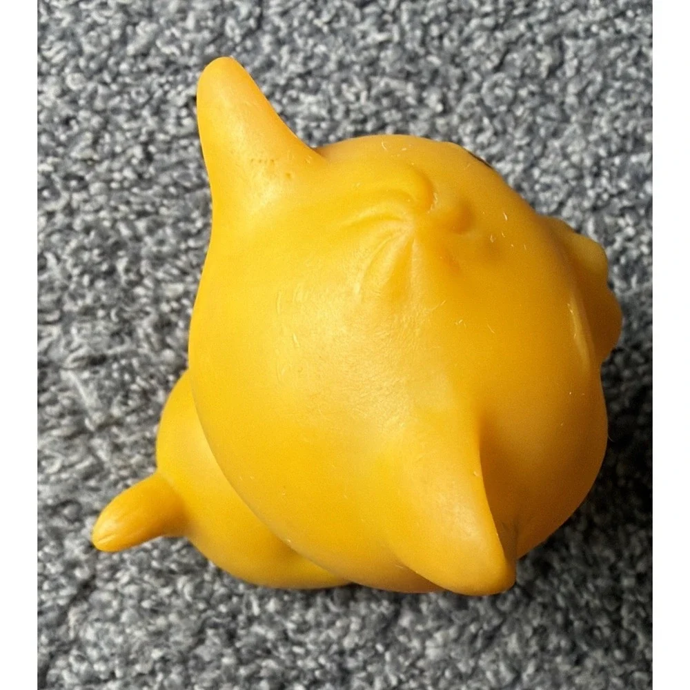 Vintage RARE R. Dakin Yellow Plastic Cat Squeaky 4